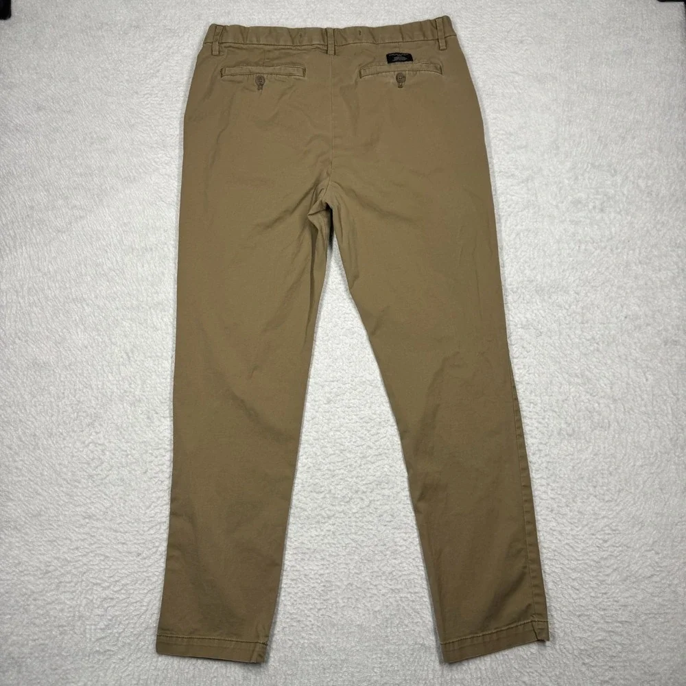 Banana Republic Lived In Chino Pants Beige Khaki Slim Fit Men's‎ Size 34x32